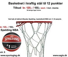Basketnet i Kraftig Stål  Tilbud