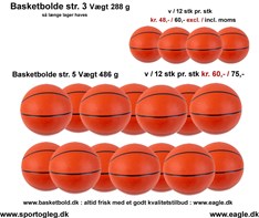 Basketbolde str. 3 - 5  Tilbud