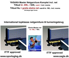 Yasaka Master Netgarniture Tilbud Udsolgt