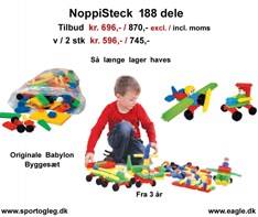 NoppiSteck 188 dele Tilbud