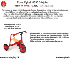 Rose Cykel 6050 3- hjuler