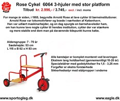 Rose Cykel 6064 3- hjuler med stor platform