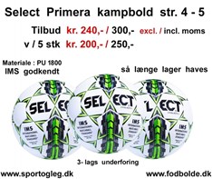 Select Primera Kampbold Tilbud