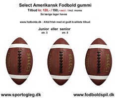 Select Amerikansk Fodbold Gummi