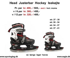 Head Justerbar Hockey isskøjte