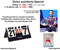 Badminton Point Tavle  Special  fra Victor Tilbud