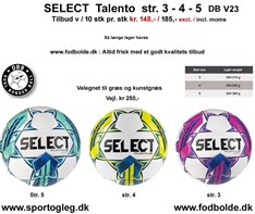 Select Talento str. 3 - 4 - 5 Tilbud DB 2023