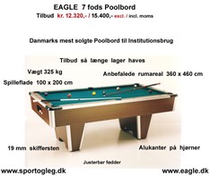 EAGLE 7 fods Poolbord Tilbud