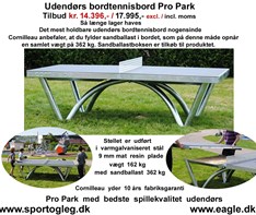 Udendørs Bordtennisbord Pro Park tilbud