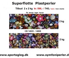 Superflotte Plastperler Mardi Gras