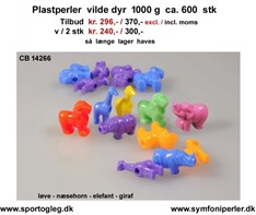 Plast Perler Vilde Dyr 1000 g Tilbud