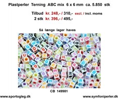 Plast Perler Terninger 5850 stk Tilbud