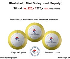 Klokkebold Mini Volley med Superlyd