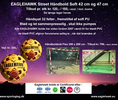 Eaglehawk Street Håndbold Soft  42 cm  og  47 cm Tilbud