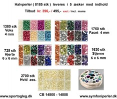 Halvperler 8185 stk Tilbud