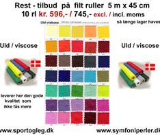 Filt ruller  Uld  Viscose  Supertilbud