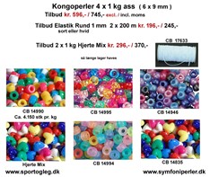 Kongoperler 4 x1 kg Tilbud