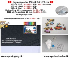 Krympeplader 100 stk 30 x 20 cm - Nyhed Permanentmarker 36 ass. Tilbud