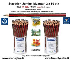 Staedtler Jumbo Blyanter 100 stk  Tilbud