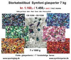 Symfoniglasperler ass.         7 KG Tilbud