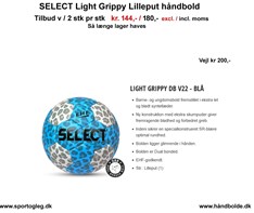 Select Håndbold Light Grippy Lilleput  Tilbud