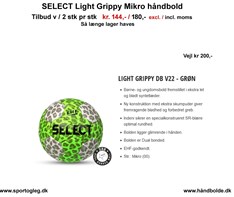 Select Håndbold Light Grippy Mikro  Tilbud