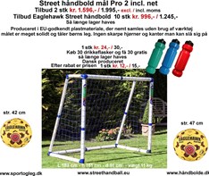 Street Håndboldmål Pro 2 Tilbud , også anvendelig til Børnefodbold