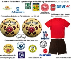 Logo på fodbolde og håndbolde Tilbud