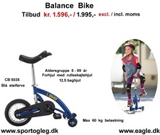 Balance Bike med støttehjul  Tilbud