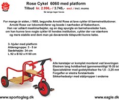 Rose Cykel  6060  med Platform  Tilbud