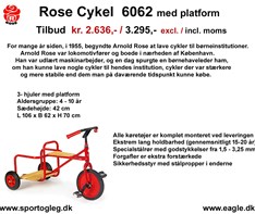 Rose Cykel  6062  med Platform  Tilbud