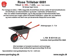 Rose Trillebør 6081 med Lufthjul
