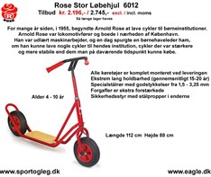 Rose Løbehjul Stor 6012 Tilbud