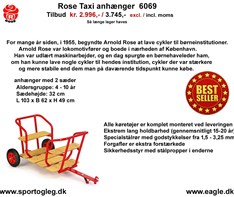 Rose Taxi Anhænger  6069  Tilbud