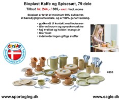 Bioplast  Kaffe og Spisesæt Tilbud