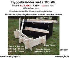 Byggebrædder  100 stk  Tilbud