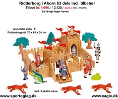 Ridderborg i Ahorn incl tilbehør Tilbud