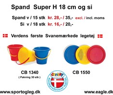 Spand Super Kraftig  og Si  Svanemærket