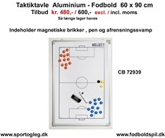 Taktiktavle Alu. fodbold 60 x 90 cm