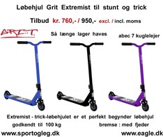 Løbehjul Grit Extremist til Stunt og Trick