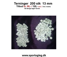 Terninger 200 stk Tilbud
