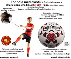 Fodbold  Med  Elastik Og  Eaglehawk Wings Of Freedom  Supertilbud