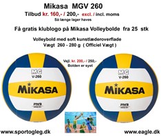 Mikasa  Volleybold  MGV  260  Tilbud