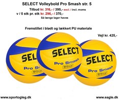 Select  Volleybold  Pro Smash  Tilbud